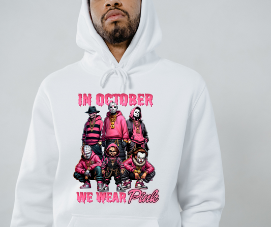 Pink Men of Horror Hoodie