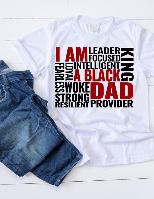 I AM A BLACK DAD Unisex Tee