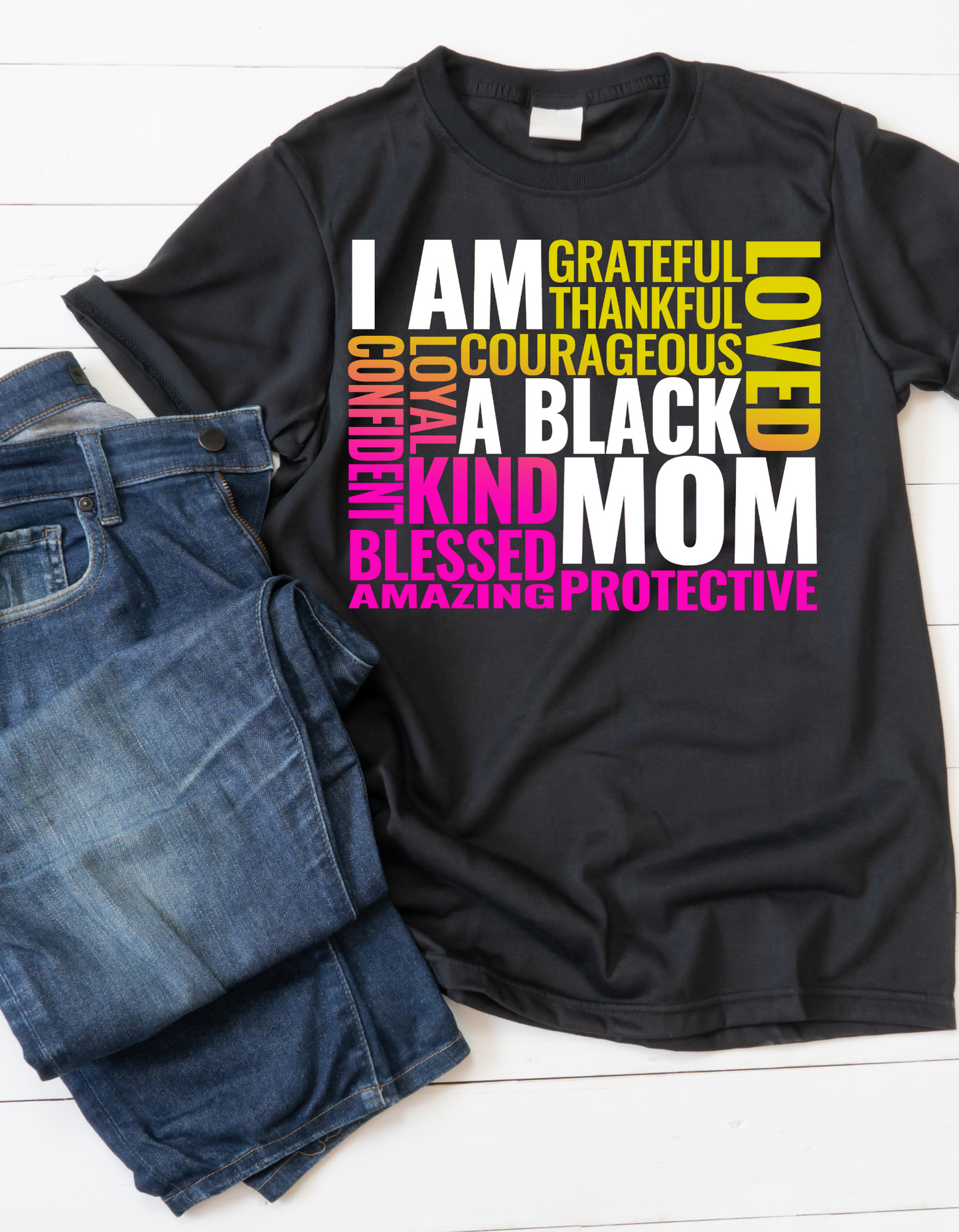 I AM A BLACK MOM Unisex Tee