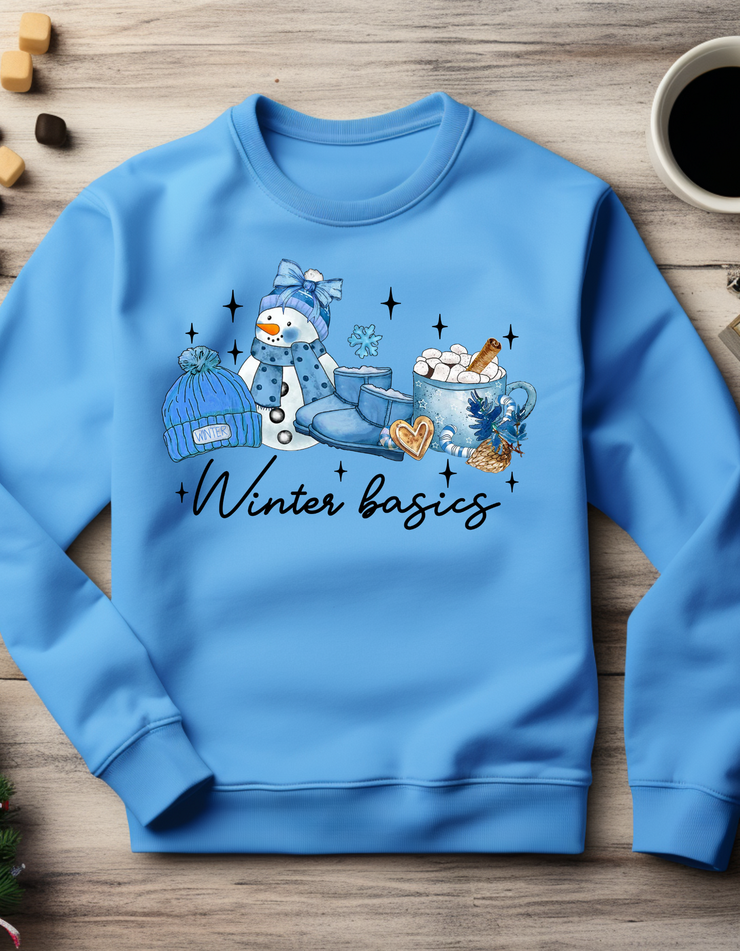 Blue Winter Basics Sweatshirt