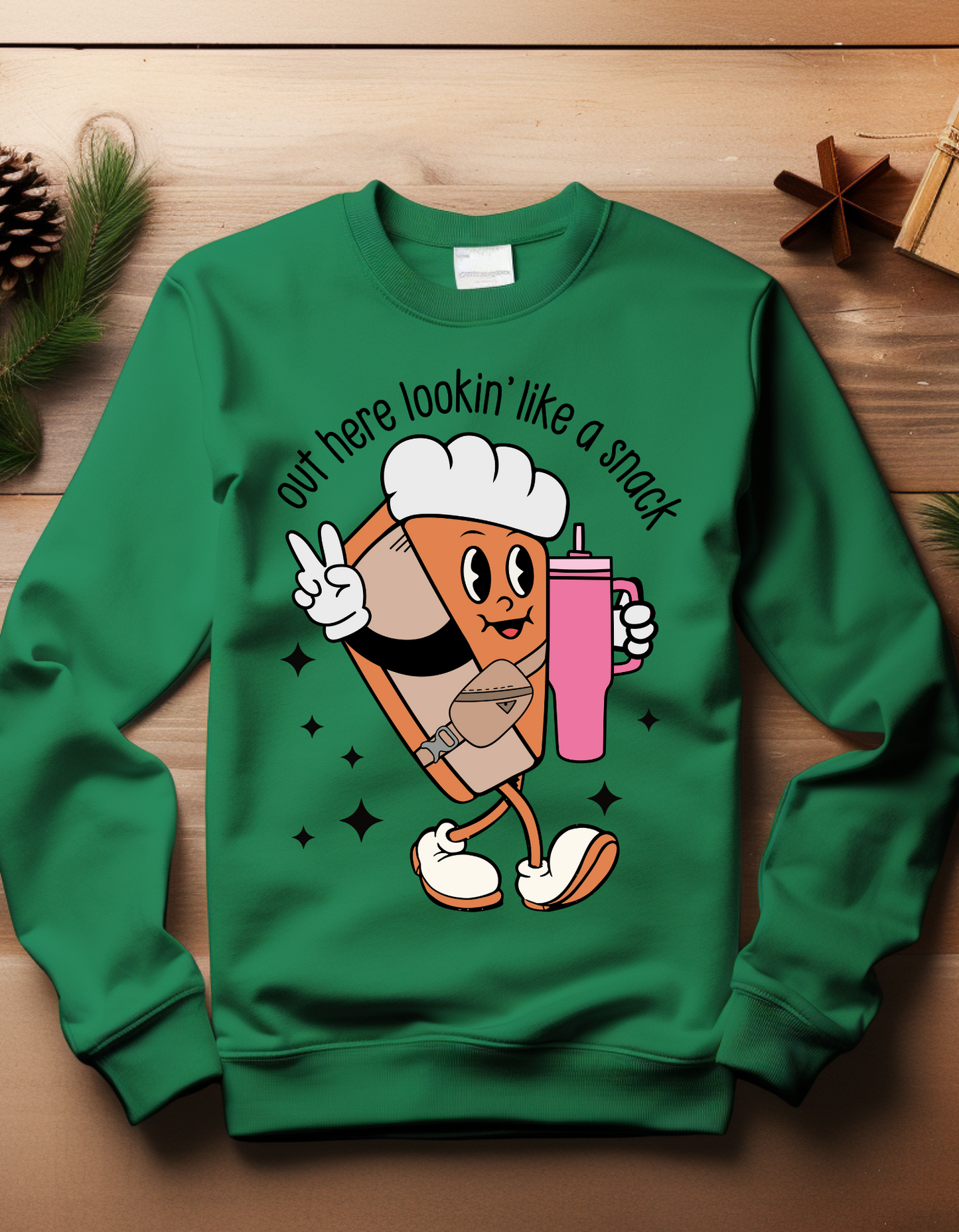 Looking Like a Snack- Slice of Pie Sweatshirt