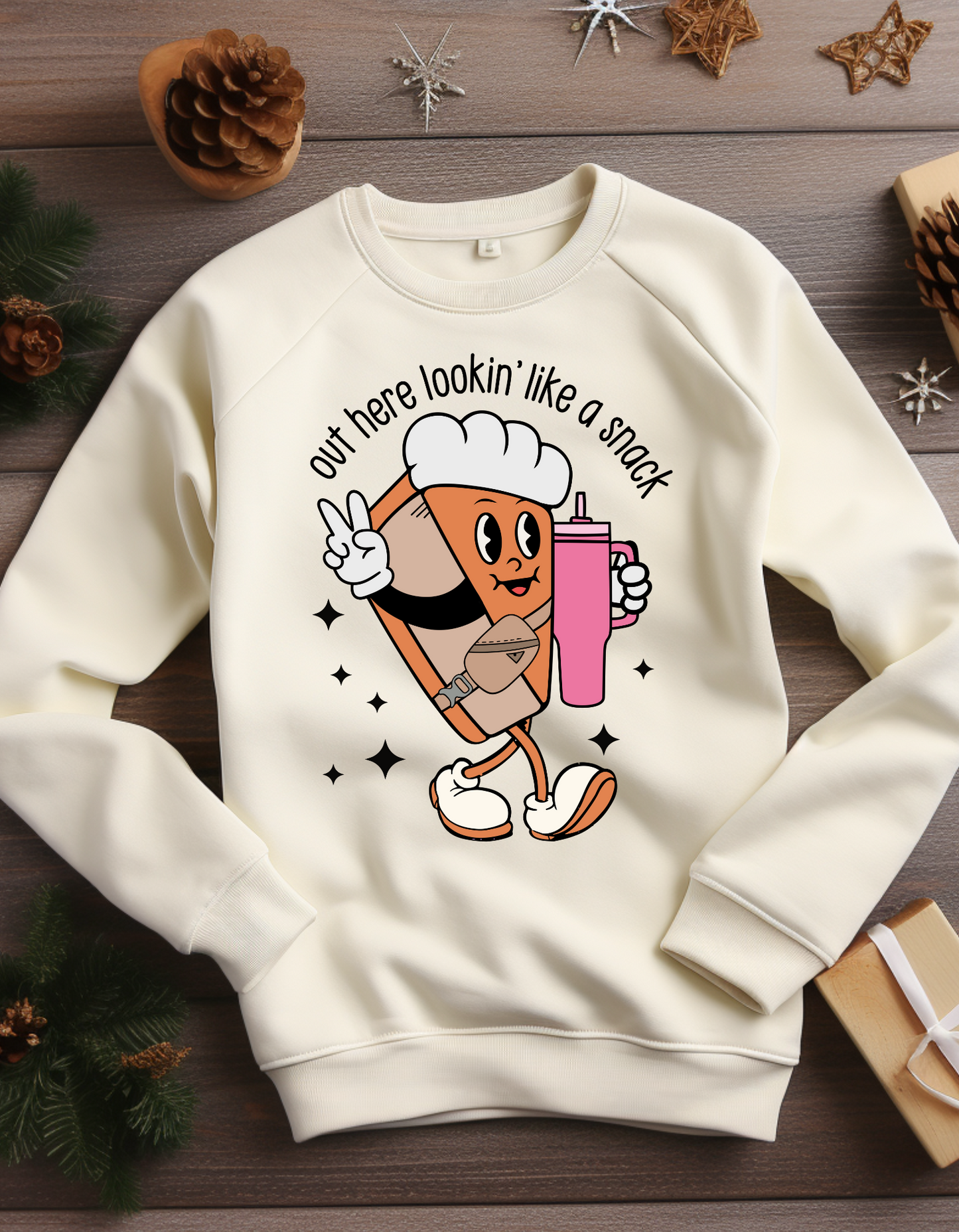 Looking Like a Snack- Slice of Pie Sweatshirt