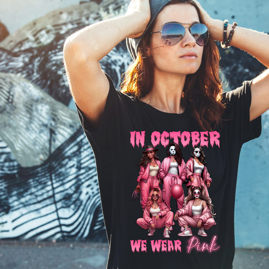 Pink Women of Horror Tee